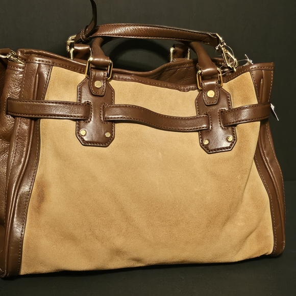 Michael Kors Hudson Brown and Tan Women's Bag - Picture 8 of 9